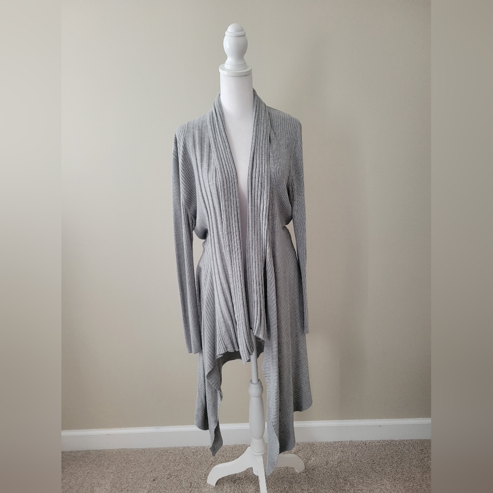 Apt. 9 Long Gray Sweater Cardigan - XL